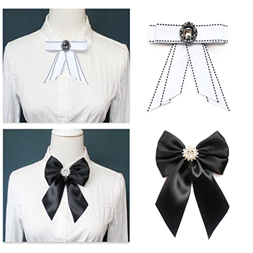 Broche de cou pré-nouée pour ajuster un col de chemise trop simple