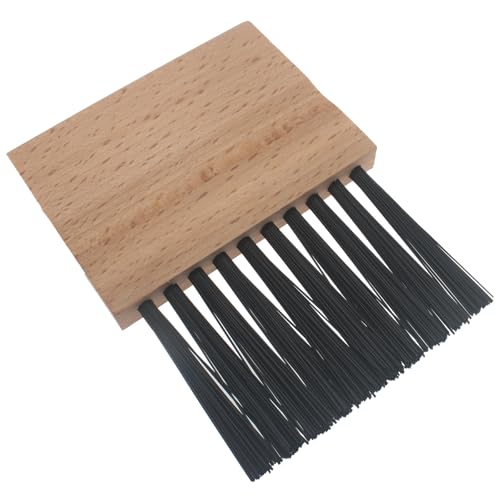 HAJXZH 1 PCS Softball Referee Equipment Portable Umpire Brush with Wooden Handle