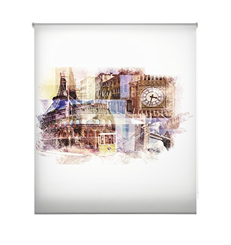 Blindecor Estor enrollable translúcido digital, Urban,W-U-57737,150X180 cm