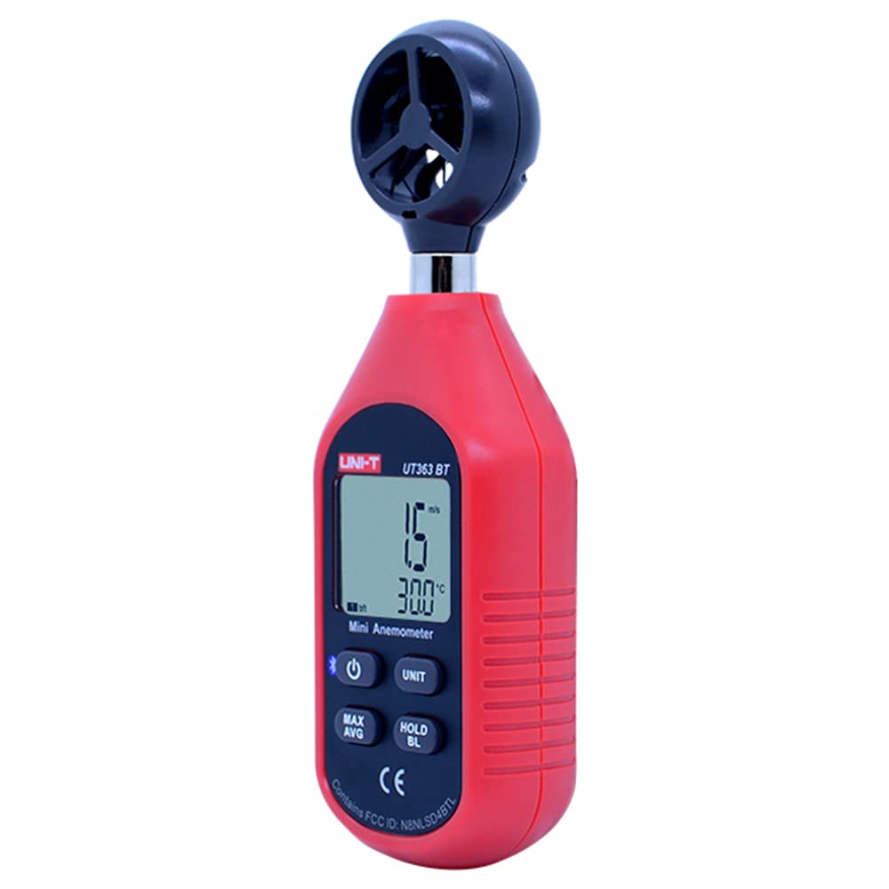 UNI-T UT363BT Mini Anemómetro Bluetooth 0-30m/s -10°C-50°C