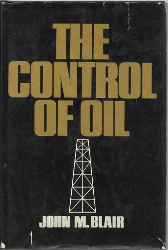 The Control of Oil B0023X1WG8 Book Cover