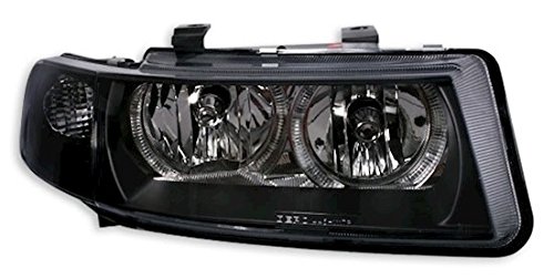 AD Tuning GmbH & Co. KG Angel Eyes Scheinwerfer Set, Klarglas Schwarz, mit Standlichtringen