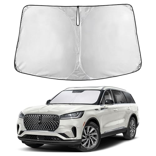Image of EcoNour Windshield Sunshade Compatible for Lincoln Aviator 2020-2024 2025 2026, Sun Visor for Front Windshield & Window Sun Shade Cover, UV Heat Blocker & Protector, Car Accessories