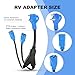 SCITOO 30AMP to (2)15AMP 2.5Feet RV Extension Cord,Heavy Duty 3,STW 10AWG/3C gauge wires RV Power Cord for RVs, Generators, Campers, ETL/CETL Listed