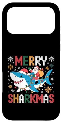 Merry Sharkmas T^V[N ʔ zf[ NX}X AO[Z[^[ X}zP[X iPhone 17 Pro Max p