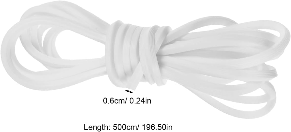 Silicone Seal Strip for Food Container Lids, 16.4 feet, White