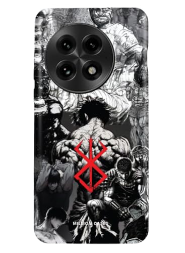 Image of MILLION CASES Back Cover Case for OnePlus 12 Scratch Resistant Anti-Slip Polycarbonate Shockproof Protective Durable Battleborn Crystal Case for Men & Boys