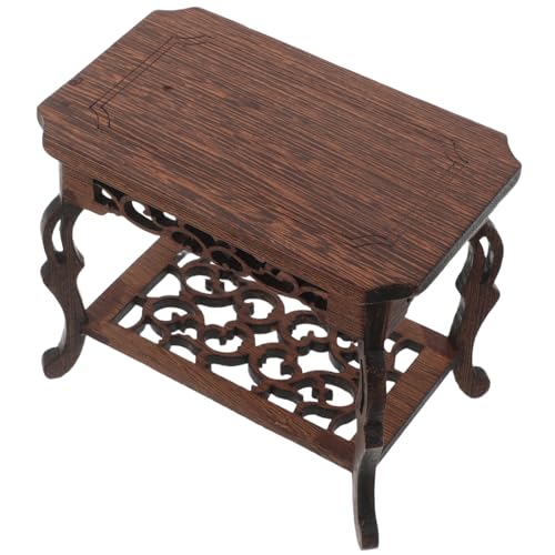 Happyyami ?翅木製オリエンタル花台 観葉植物用屋内外スタンド 長方形盆栽飾り棚 バスルーム キッチン 書斎にな木製ディスプレイ台