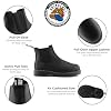 Grinders Unisex Black Chelsea ACS Leather Ankle Slip On Boots