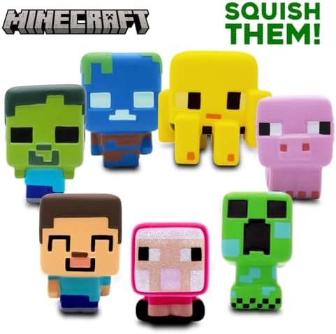Minecraft SquishMe - Squishy and Scented! Assorted Minecraft Characters, Collect All 6! - 1