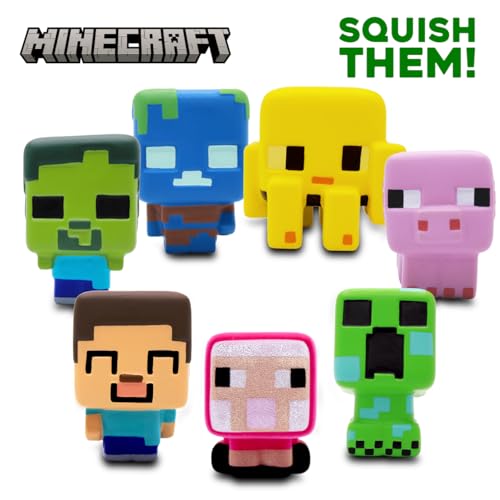 Minecraft SquishMe - Squishy and Scented! Assorted Minecraft Characters, Collect All 6!
