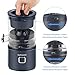 SUPCOOKI Electric Citrus Juicer Hands Free, Automatic Juicer Machine with Cleaning Brush, Orange Lime Grapefruit Juicer Squeezer, One Touch Operation, Easy to Clean Juice Maker(Dark Blue)