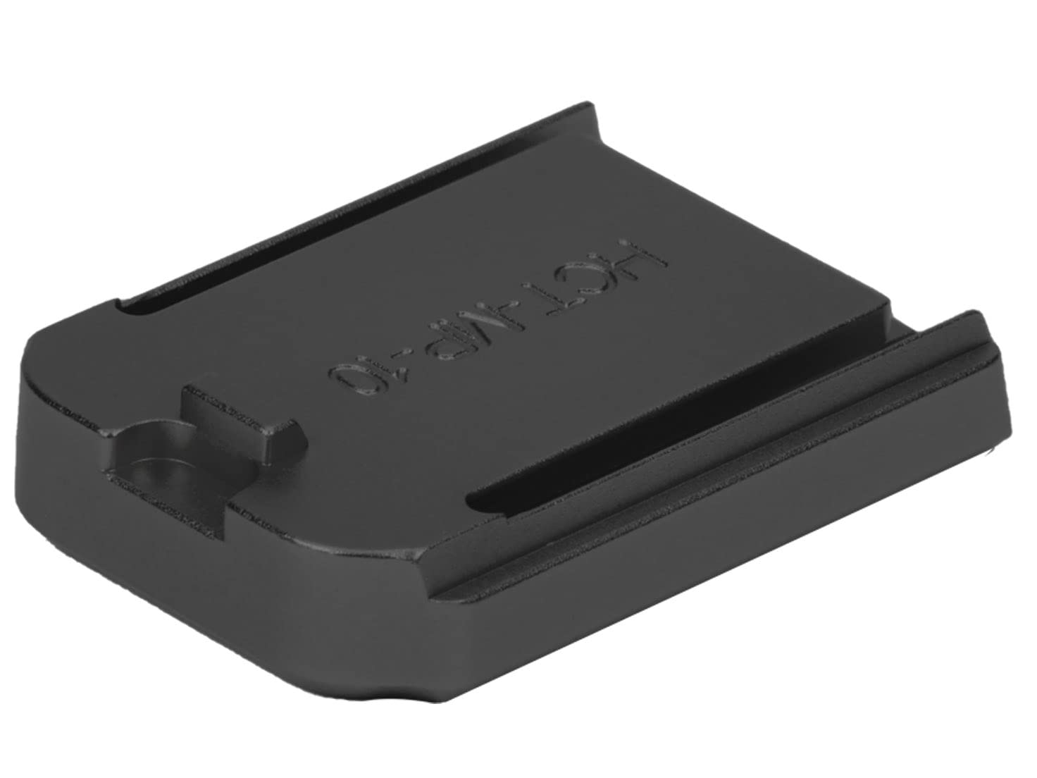 NDZ Performance Magazine Base Plate for Springfield Hellcat 10 Round 9mm Laser Engraved Anodized Aluminum in Black - Loading Ammo