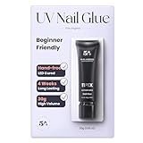 Five Angeles Tipex UV Gel Nail Glue – 30g Strong Hold Adhesive for Soft Gel & Acrylic Nail Tips, Long-Lasting 28+ Days, Large Volume Tube, Also for Rhinestone Nail Art