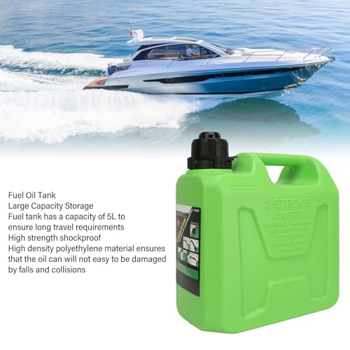Tanque de 5L de Grande Capacidade, Portátil, Fechamento Automático, Latas de Armazenamento de Gasoli