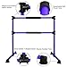 Wesky Updated Double Ballet Barre Portable 4FT Adjustable Ballet Barre Fitness Stretching Dancing Bar for Home Studio Adult and Kids (Purple Update)