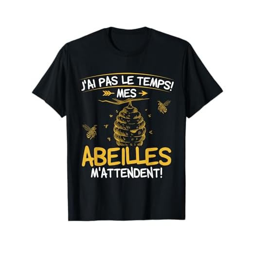 Apiculteur Tshirt Homme Humour Abeille Cadeau Apiculture T-Shirt