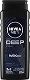 Nivea Men Deep Clean MaxxTech 3-in-1-Duschgel für Gesicht, Körper und Haare, 500 ml
