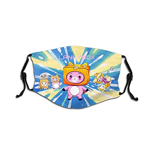 TKBIIuds Lanky-Box Foxy Boxy Face Mask Scarf Unisex Windproof Dustproof Mouth Cover Reusable Soft Cloth Face Masks 1 Pcs