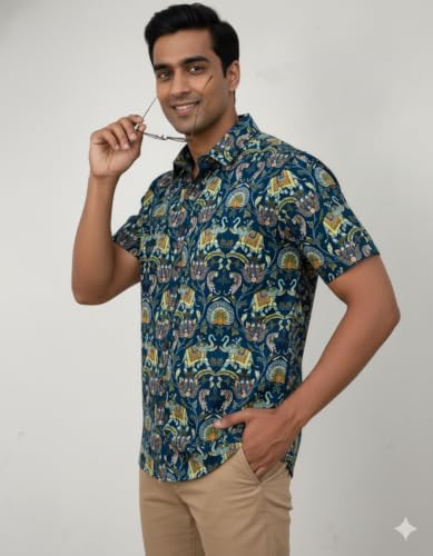 Image of Signature Heritage Printed Half Sleeve Shirt