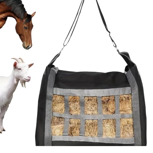Saco de fardos de feno, saco de feno a cavalo,Alimentador de cabra portátil hangável - Saco de alime