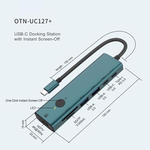 Amplíe su pantalla sin cortes usando este Hub USB C con función de reposo 7