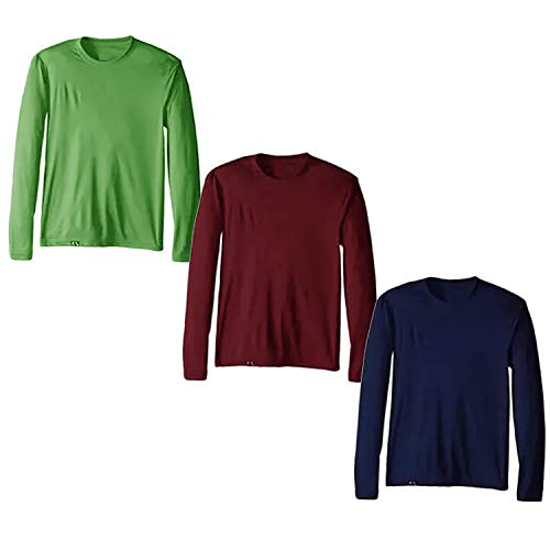 Kit com 3 Camisetas Proteção Solar Permanente UV50+ Tecido Gelado – Slim Fitness – Marinho - Vinho -
