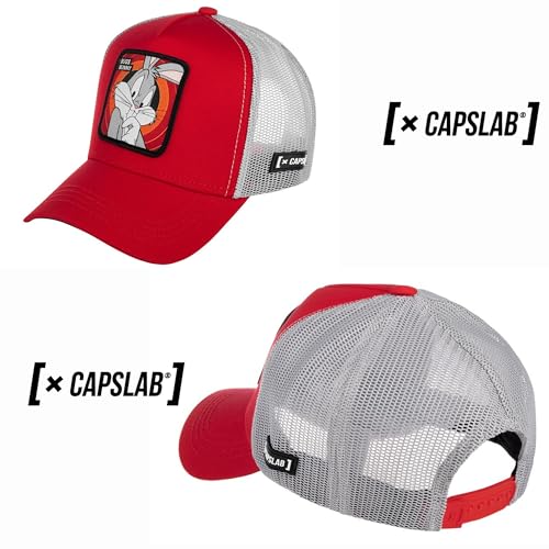 Capslab Bugs Bunny Trucker Cap Looney Tunes Red/Grey - One-Size - 3