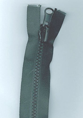 35,6 Cm/36 Cm Plastique Grosse Open End Fermetures Éclair Blanc - Par