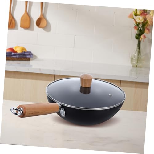 Sartén Wok de Hierro sin Recubrimiento con Mango de Madera miniatura 7