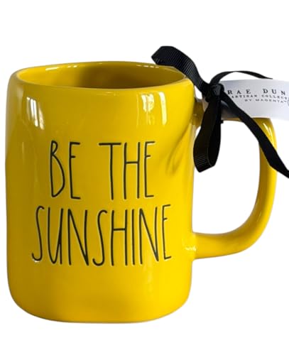 Taza de Cerámica Rae Dunn Sunshine 16 oz miniatura 1