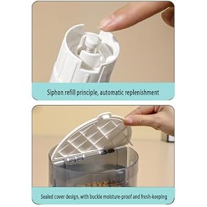 Dog Feeding Station Automatic Dog Cat Feeder Large Capacity Feeder A Few Days' Worth of Food Suitable for Large and Small Cats and Dogs (blue) Dog Feeding Station Automatic Dog Cat Feeder Large Capacity Feeder A Few Days’ Worth of Food Suitable for Large and Small Cats and Dogs (blue)