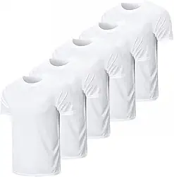 Kit 5 Camisetas 100% Poliéster 30.1 Premium Para Sublimação Silk Personalização