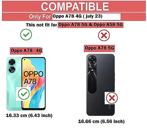 Image of COVERBLACK Rubber Back Cover for Oppo CPH2565 / Oppo A78 4G - Transparent