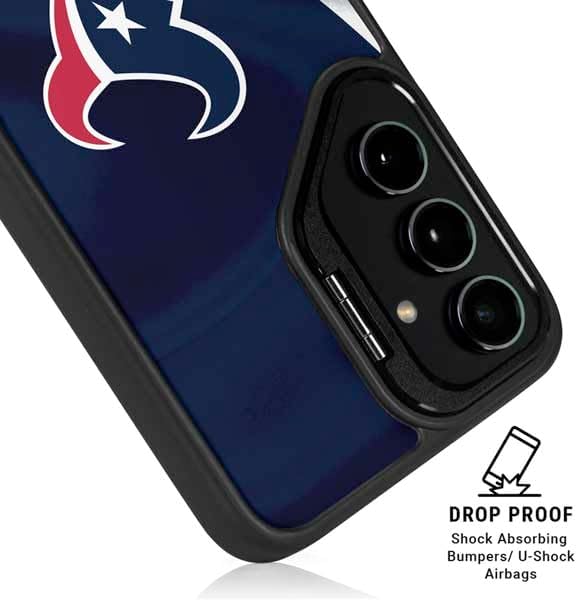 Skinit Kickstand Phone Case Compatible with Galaxy S25 - Officially Licensed NFL Houston Texans Design