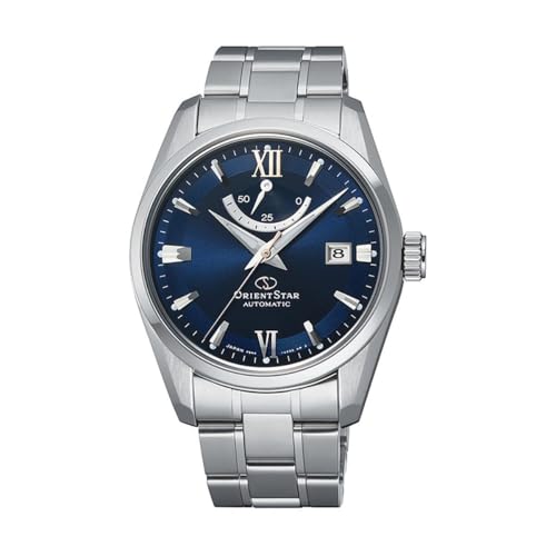Orient Star Contemporary Herren Armbanduhr Automatik Edelstahl Silber-Blau 38,5mm, Wasserdichtigkeit: 10 Bar, RE-AU0005L00B