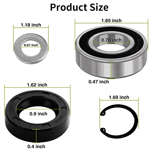 Ilskw Golf Cart Rear Axle Bearing & Seal Washers Kit For Ezgo Txt Rxv Marathon Medalist 1978-Up Electric Golf Cart, Oem # 611931 15112-G1 15112G1 70181-G01 70181G01 620343 #TOP2