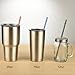 9 Inch Clear Reusable Plastic Straws, 25 Pack Replacement Drinking Straws with Cleaning Brush, BPA-Free Thick Tumbler Straws for 16 oz & 20 oz Tumblers, YETI,Mason Jars and Travel Cups