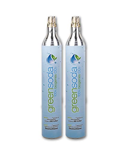 greensoda | Universal Bio Soda-Zylinder | 425 g Kohlensäure | CO2 Zylinder für SodaStream (2er Pack) Cover