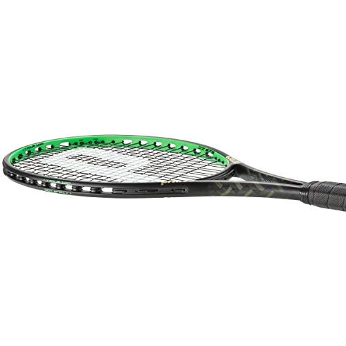 Image of Prince Tennis Racket Graphite Txt2 Tour 100 (290 Grams) With Round Neck Tshirt Red Size M