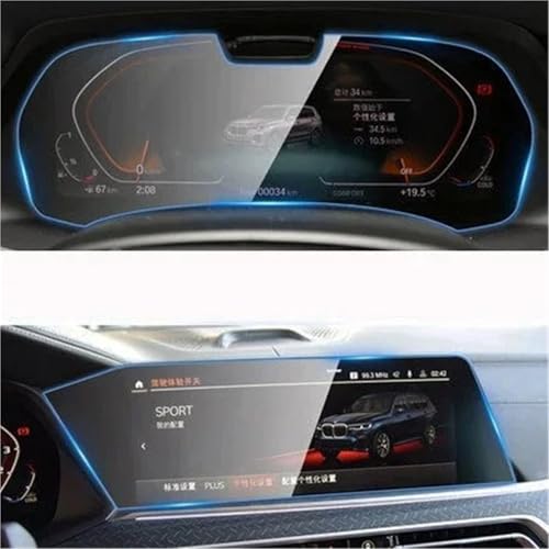 Film protecteur pour écran LCD de navigation GPS et tableau de bord BMW X5 X6 X7 G05 G06 G07