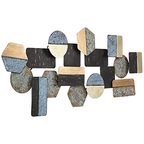 Newhill Designs Art Deco Shapes 43 1/2" Wide Metal Wall Art #TOP4