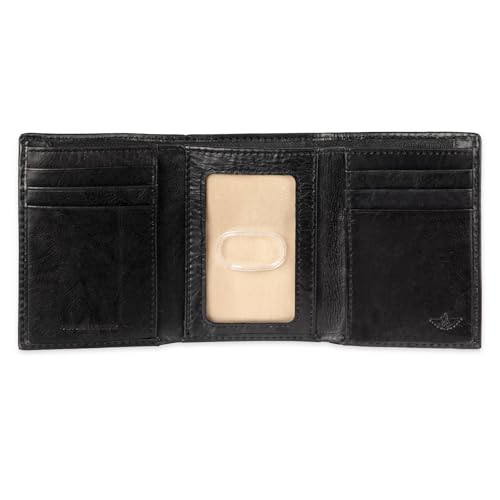 Dockers Men's Coated LeatherExtra Capacity Trifold Wallet, Rfid-blocking, Black, One Size - image 2