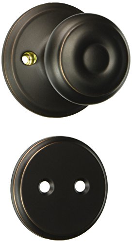 Schlage F94-Geo Georgian Knob Dummy Interior Pack From The F-Series, Aged Bronze #TOP22