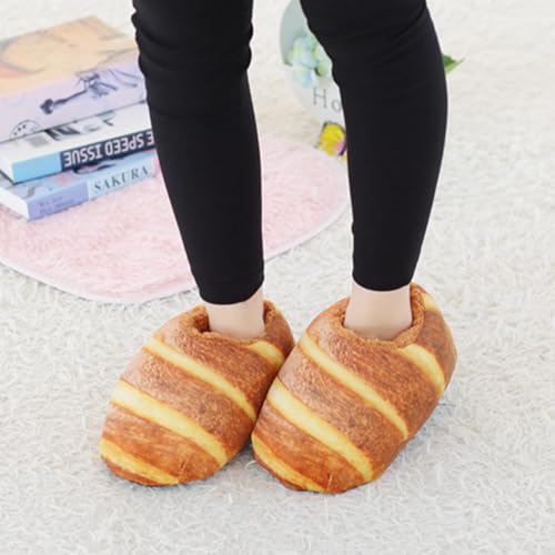 Bread Slippers Funny and Cozy Indoor Slippers for Women Soft Velvet House Shoes for Winter Comfort3