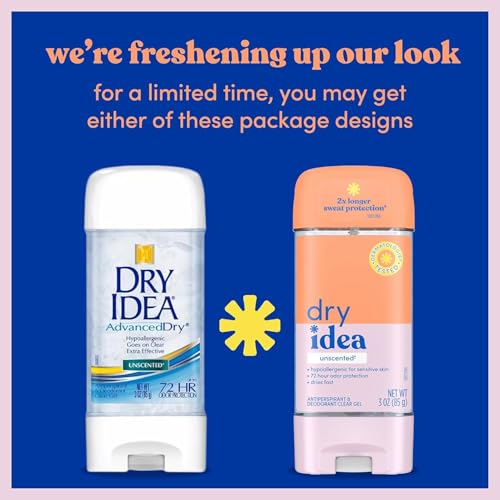 Dry Idea Clear Unscented Gel Antitranspirante 3 Pack miniatura 6