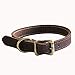 QRDA Classic Pet Collars,Adjustable Leather Dogs Collar with Brass Hardware,Premium Quality,Soft, Breathable
