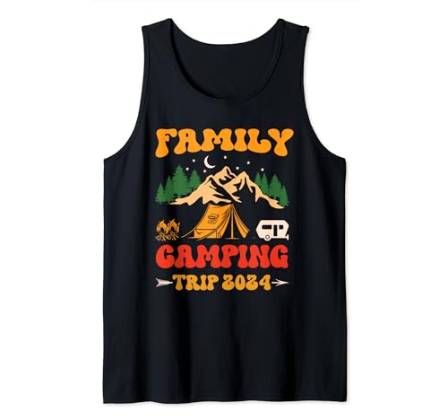 Viaje de camping familiar 2024 Viaje Vacaciones familiares en grupo 2024 Camiseta sin Mangas