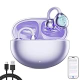 Translation Earbuds Real Time - 3 in 1 Free Clip Ai Translator Earbuds, 144-Language Two-Way Language Translator Earbuds, HD Sound, Long Battery Life, iOS and Android, for Travel & Business (Purple)