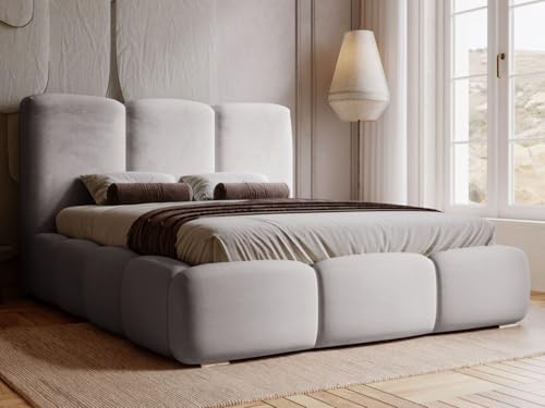 GRAINGOLD Bubble Bett 180x200, Polsterbett mit Bettkasten, Polsterbett mit...